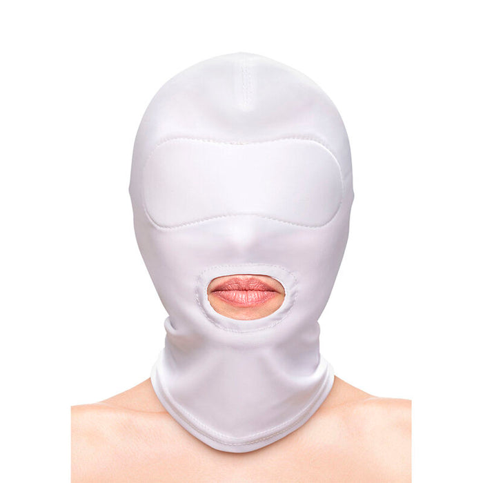 Ns Novelties - Fetish & Fashion Pasamontañas Apertura De Boca Nylon Blanco