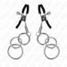 Kink - Pinzas Para Pezones Con 3 Aros 6 Cm
