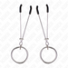 Kink - Pinzas Para Pezones Fina Con Aro Plateado 7 Cm