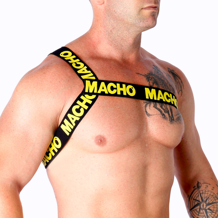 Macho - Arnés Romano Amarillo S/m