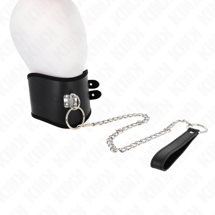 Kink - Collar Con Correa 65 Cm Ancho Negro Ajustable 40-55 Cm X 10 Cm