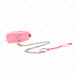 Kink - Collar Con Correa 65 Cm Con Restricciones Rosa Ajustable 36-42 Cm X 5.5 Cm