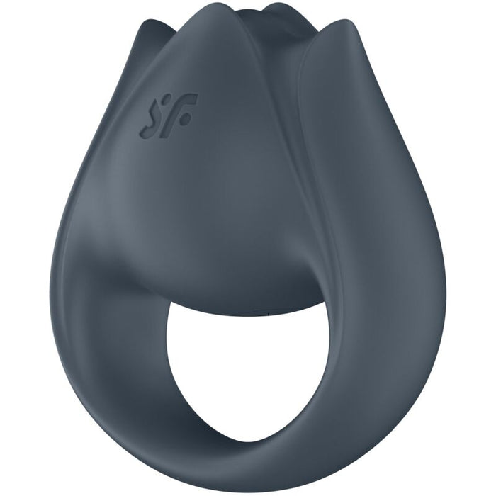 Satisfyer - Perfect Pair 2 Multivibrador 2 En 1 Anillo Para Pene & Estimulador De Dedo Gris