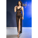 Chilirose - Cr 4723 Babydoll Largo & Tanga Negro Xl
