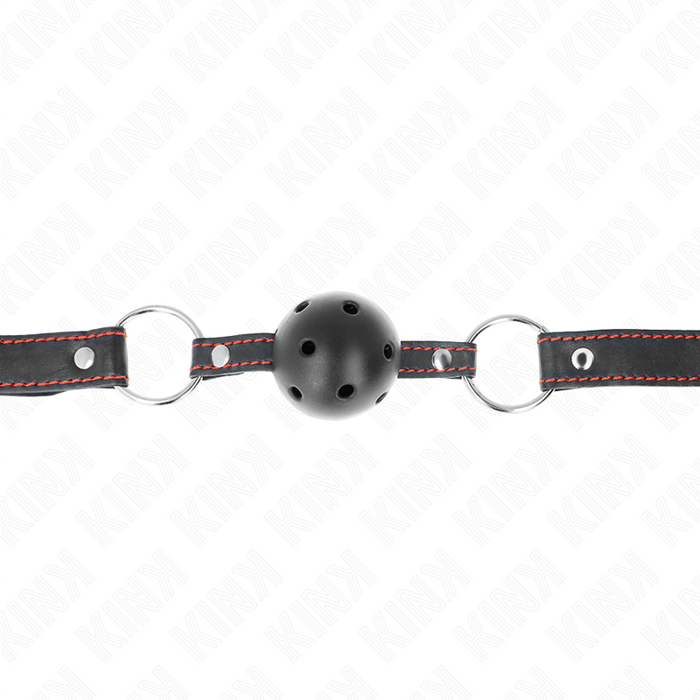 Kink - Mordaza De Bola 4.5 Cm Negra Dura Hueca Modelo 2 65 X 2.5 Cm