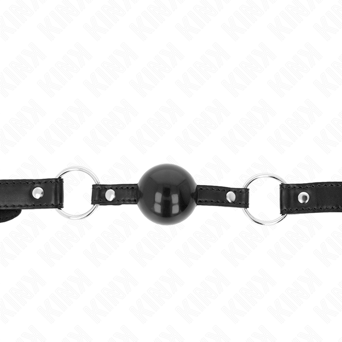 Kink - Mordaza De Bola 4 Cm Tpe Negro 60 X 2 Cm
