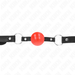 Kink - Mordaza De Bola 4 Cm Tpe Rojo 60 X 2 Cm