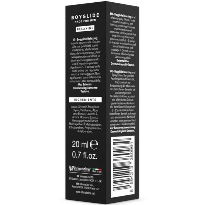 Intimateline - Boyglide Anal Relajante Anal Spray 20 Ml