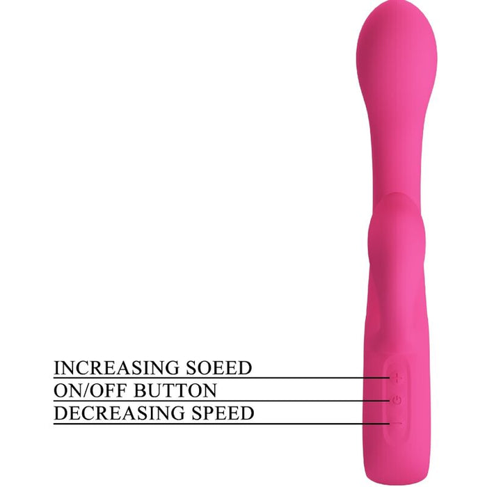 Pretty Love - Fritz Vibrador Rabbit 12 Vibraciones Rosa