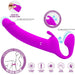 Pretty Love - Zanini Dildo Strap-on Sin Arnés 10 Vibraciones Morado