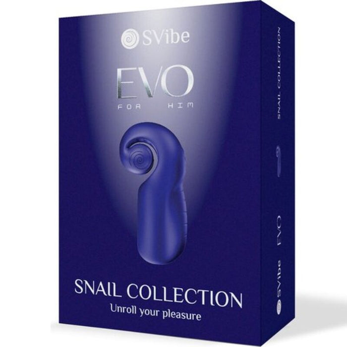 Snail Vibe - Evo For Him Masturbador Masculino Slide N'Roll Azul Oscuro