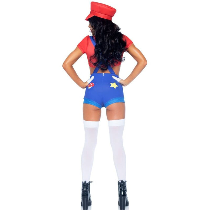 Leg Avenue - Disfraz Sexy Mario Bros Rojo/Azul M