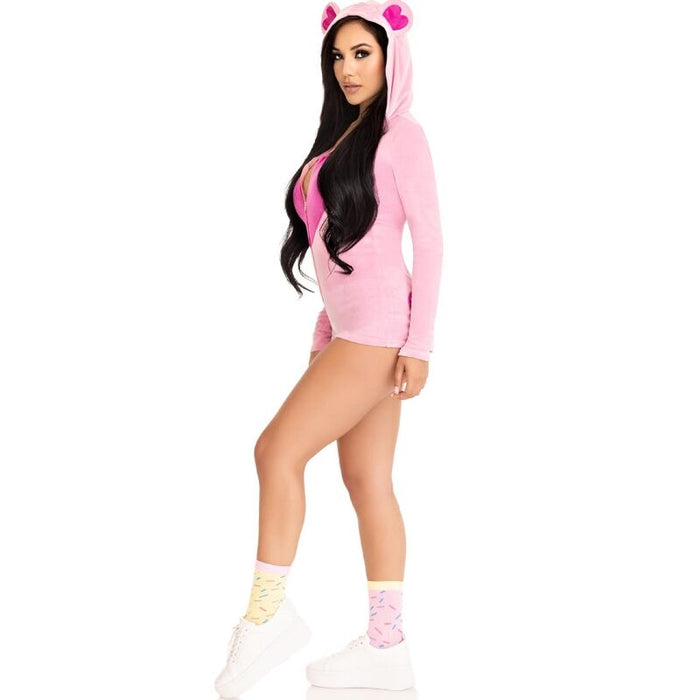 Leg Avenue - Body Osito Terciopelo Rosa M