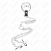 Kink - Anillo Pene Triple Metal Cromado 3 Cm A 4.5 Cm Con Cadena Metal 26 Cm Y Pinzas Para Pezones