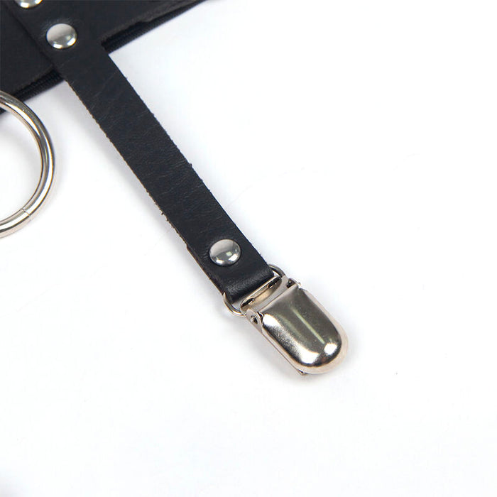 Subblime - 953744 Liga Punk De Cuero Ajustable Negro Talla Única