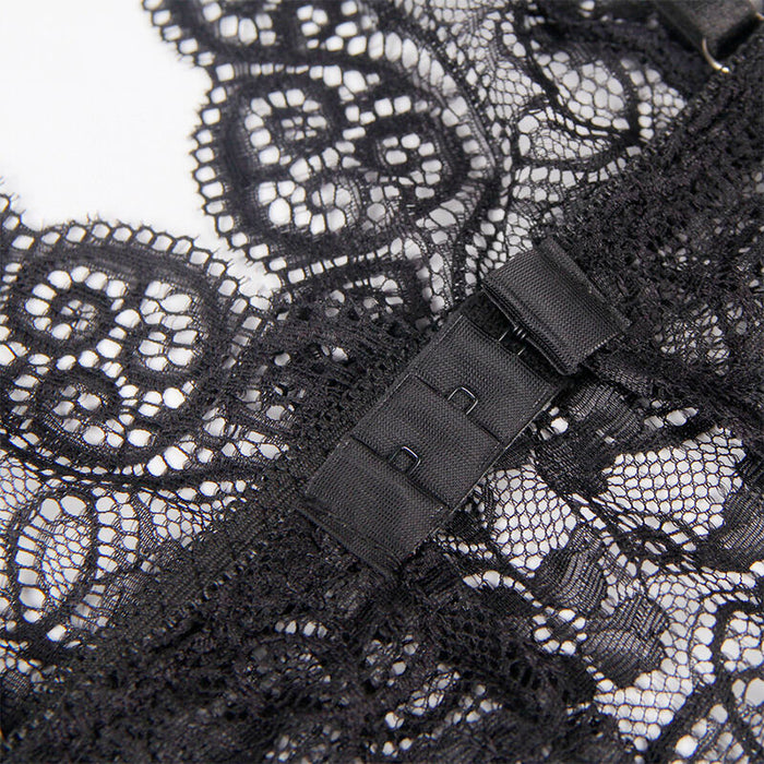 Subblime - 953928 Set 3 Piezas Encaje Y Saten Negro L/xl