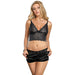 Subblime - 953928 Set 3 Piezas Encaje Y Saten Negro L/xl