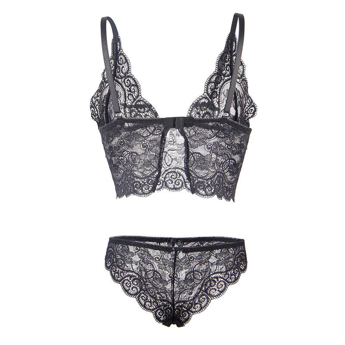 Subblime - 953928 Set 3 Piezas Encaje Y Saten Negro L/xl