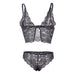 Subblime - 953928 Set 3 Piezas Encaje Y Saten Negro L/xl