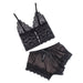 Subblime - 953935 Pijama Sexy Saten Y Encaje Negro S/m