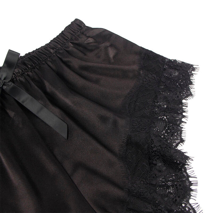 Subblime - 953935 Pijama Sexy Saten Y Encaje Negro S/m