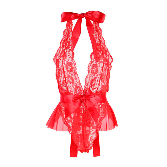 Subblime - 953980 Body Sexy Con Volantes + Cinturón Rojo L/xl