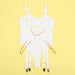Subblime - 954291 Body Con Cadenas + Ligueros Blanco L/xl