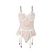 Subblime - 954291 Body Con Cadenas + Ligueros Blanco L/xl