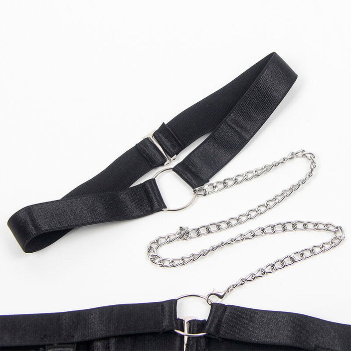 Subblime - 954390 Body Sexy Con Ligueros Negro L/xl