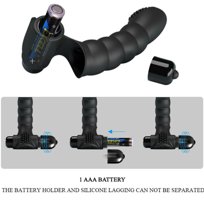 Pretty Love - Alexander Vibrador De Dedo 10 Vibraciones Negro