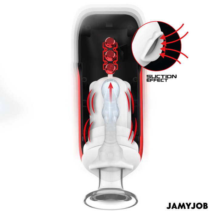 Jamyjob - Blaze Masturbador Boca Automático 5 Modos Succión Y Vibración