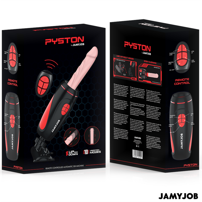 Jamyjob - Pyston Base Masturbador Automático Con Dildo Control Remoto