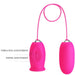 Pretty Love - Daisy Huevo Vibrador + Lengua Estimuladora De Clítoris Rosa