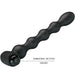 Pretty Love - Lynn Plug Anal Silicona 10 Vibraciones Negro