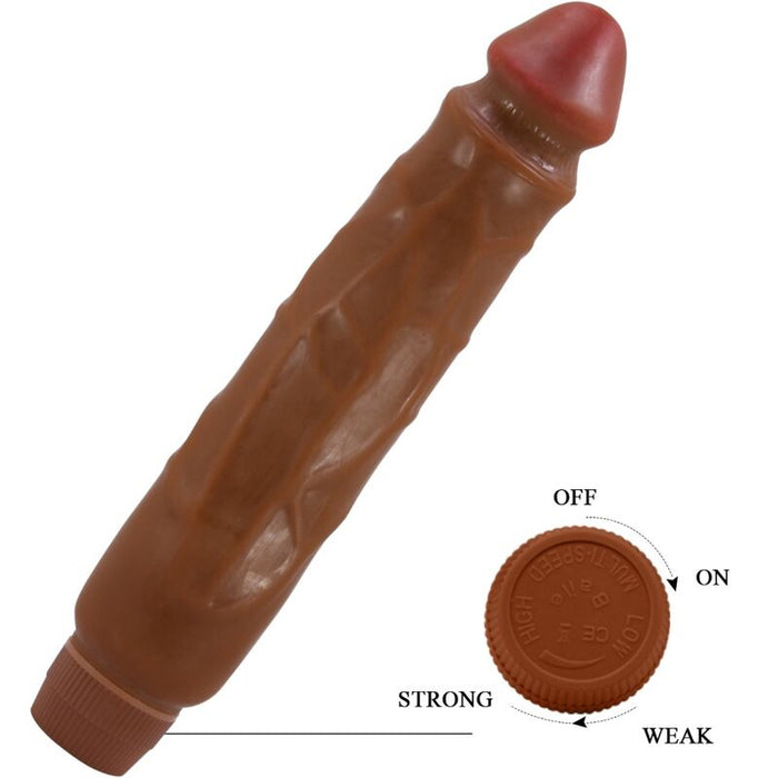 Baile - Jack Vibrador Realístico 26 Cm Mulato