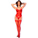 Chilirose - Cr 4845 Corset Y Medias Rojo M
