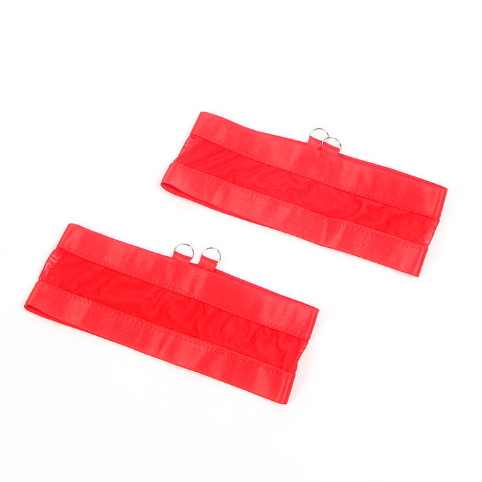 Subblime - 955250 Set Sujetador Con Liguero Bondage Rojo S/M