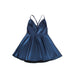 Subblime - 955427 Vestido Con Tirantes De Cuero Azul L/xl