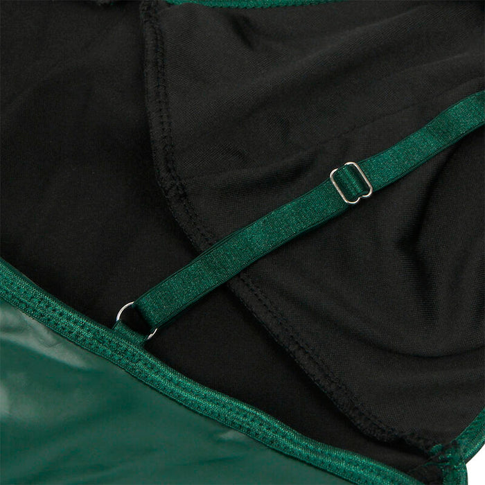 Subblime - 955434 Vestido Con Tirantes De Cuero Verde S/M