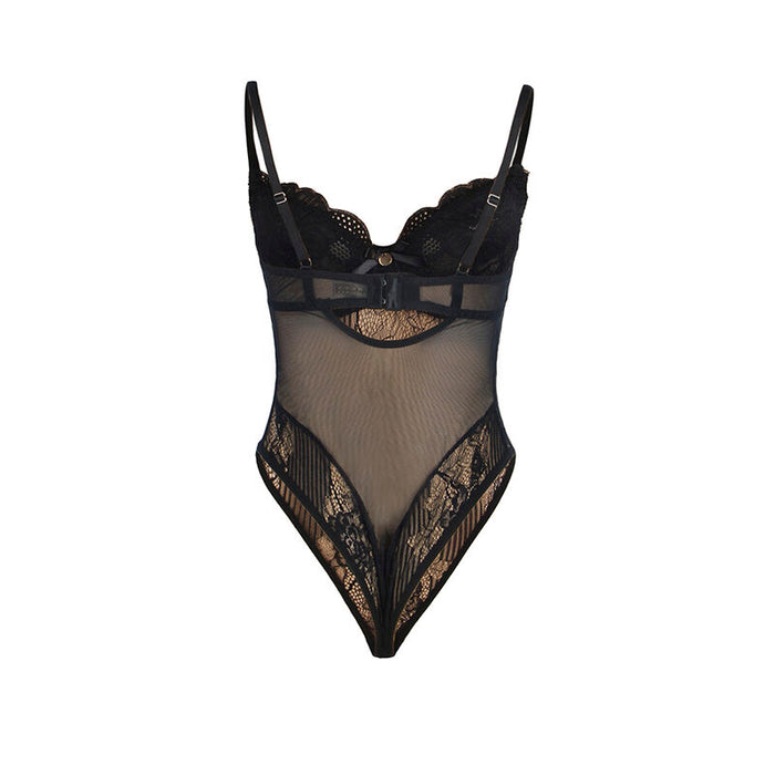 Subblime - 955625 Body De Encaje Con Cierre Inferior Negro L/Xl