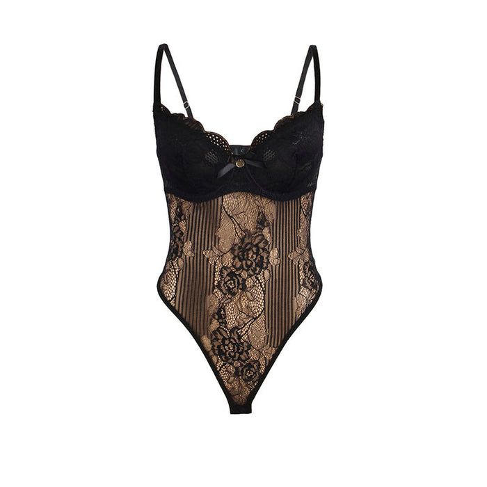 Subblime - 955625 Body De Encaje Con Cierre Inferior Negro L/Xl