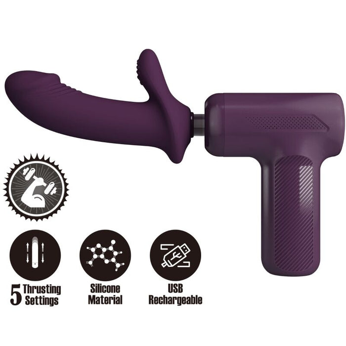Pretty Love - Dj Scholar Masajeador 5 Configuraciones Morado