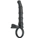 Pretty Love - Tatum Anillo Vibrador Pene Con Plug 10 Vibraciones Negro