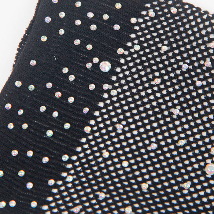 Subblime - 957469 Guantes Transparentes Con Brillo Negro S/m