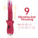 Armony - Dildo Vibrador Estimulador Punto A Rojo