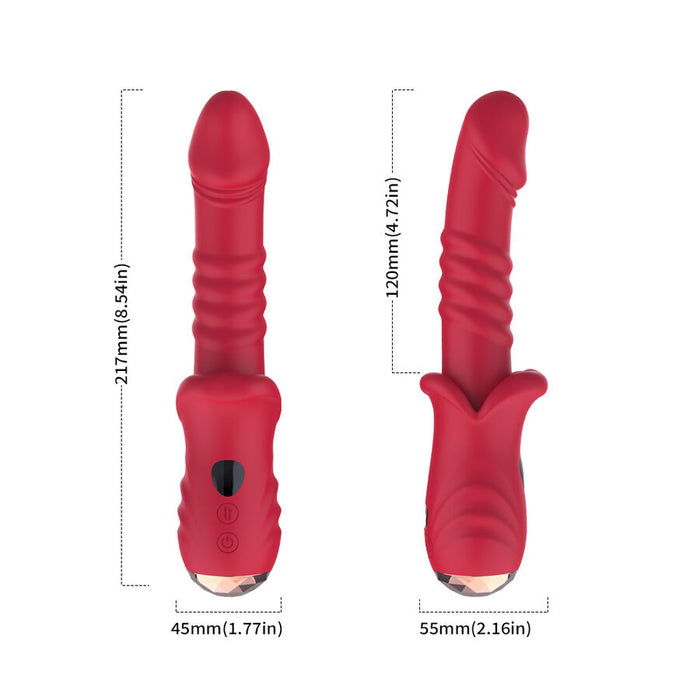 Armony - Dildo Vibrador Estimulador Punto A Rojo