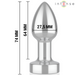 Intense - Plug Anal 10 Vibraciones Metal Con Control Remoto S