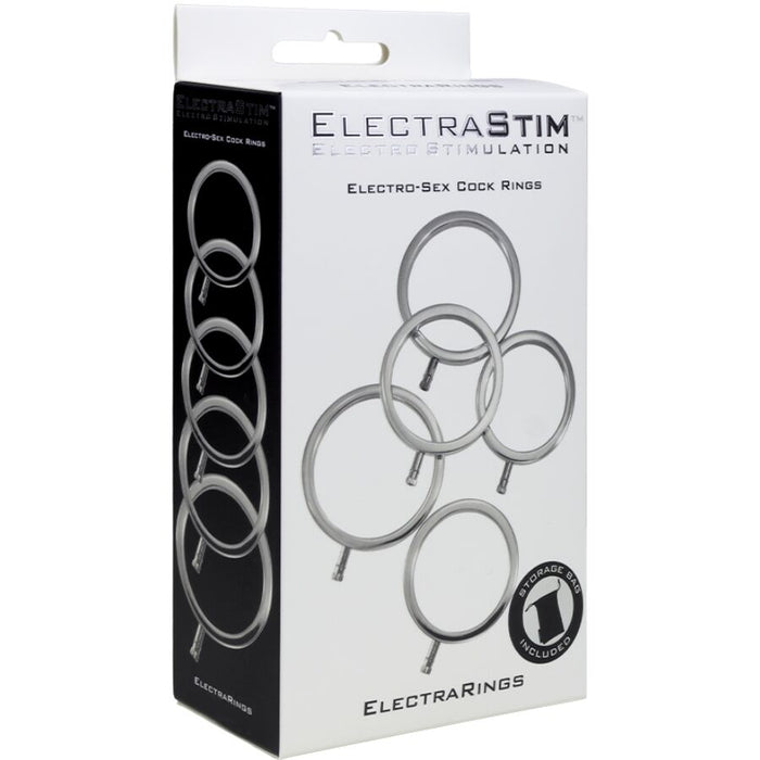 Electrastim - Electrarings Anillos Metálicos Para El Pene Pack 5