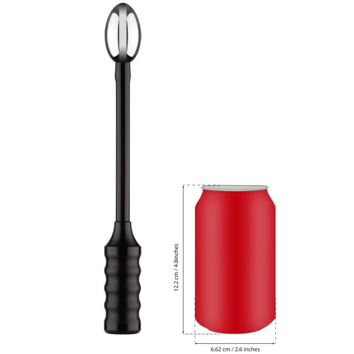 Electrastim Depth Charge Flexible Electro Probe Masajeador De Próstata Negro Metal, Silicio 1 Pieza(S)