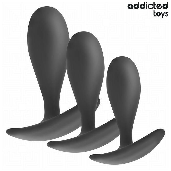 Addicted Toys - Set De 3 Plug Anal Silicona Modelo 2